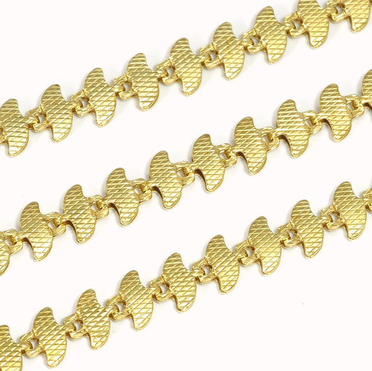 Special Soldered Chain 6.5mm Raw Brass 348 Z191