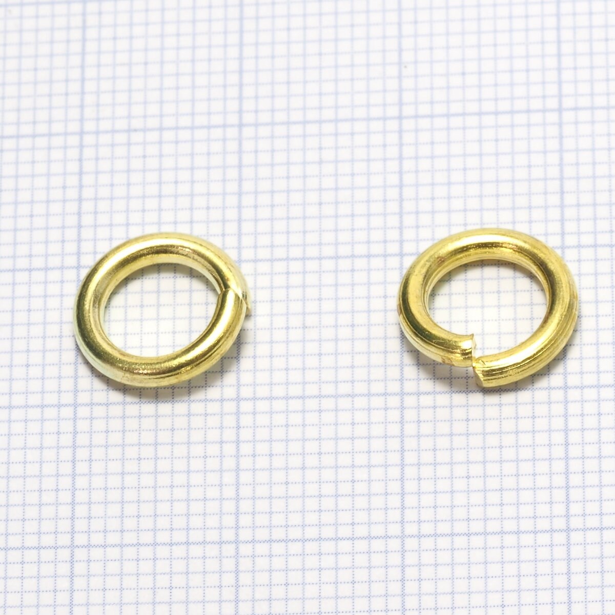 jump ring raw brass (varnish) (Shiny Silver) 11mm 12 gauge( 2mm ) 1112JV-72 1863V