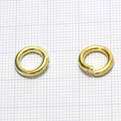 jump ring raw brass (varnish) (Shiny Silver) 11mm 12 gauge( 2mm ) 1112JV-72 1863V