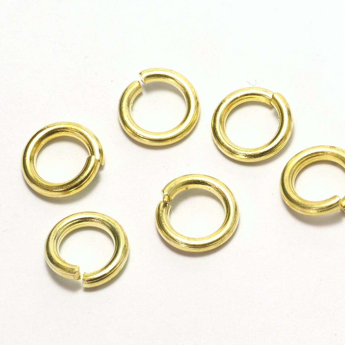 jump ring raw brass (varnish) (Shiny Silver) 11mm 12 gauge( 2mm ) 1112JV-72 1863V