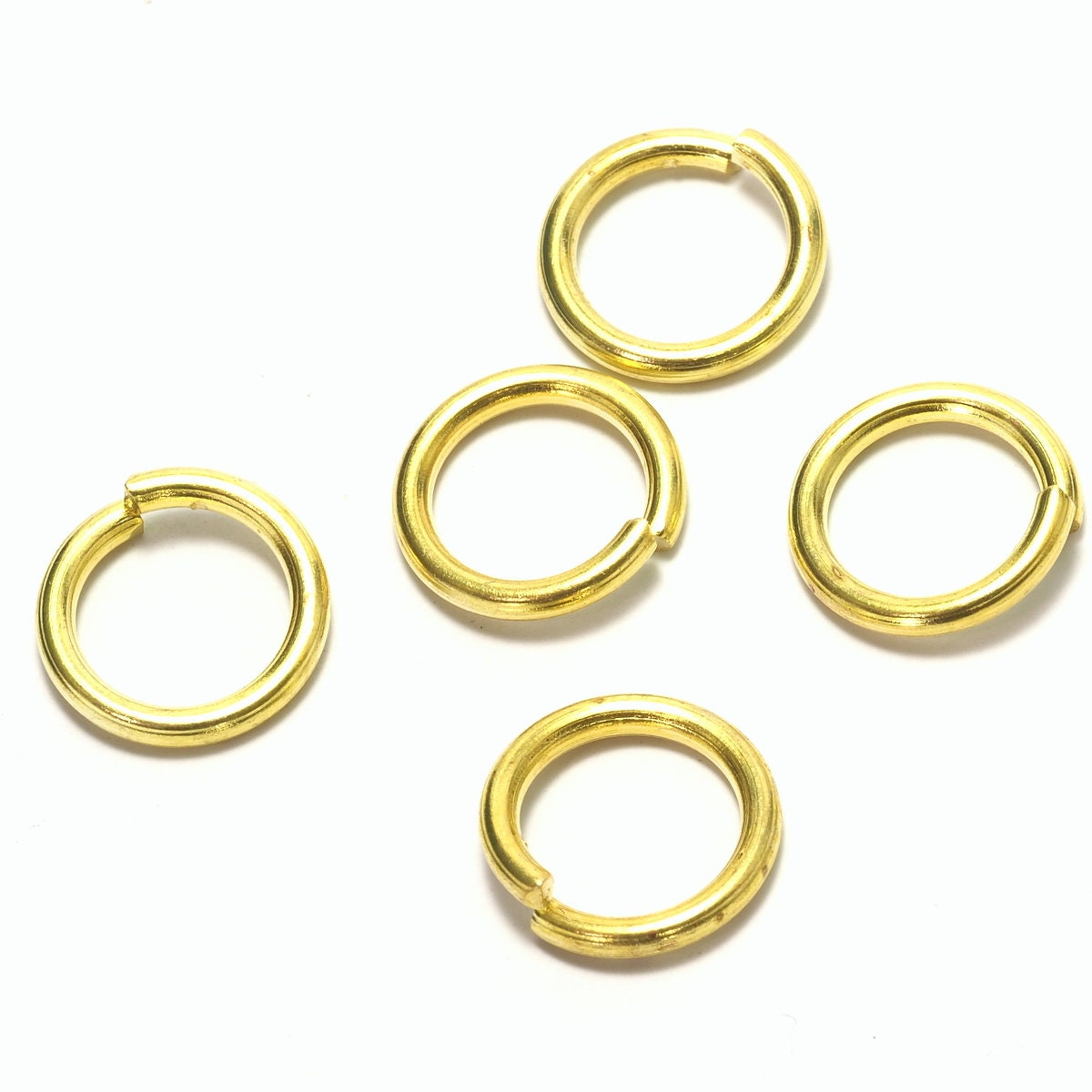 jump ring raw brass (varnish) 12mm 12 gauge( 2mm ) 1212JV-84 1864V