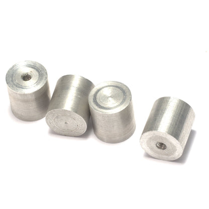 4 pcs CD holder 14x15mm Aluminum cylinder with 1/8" thread 1914