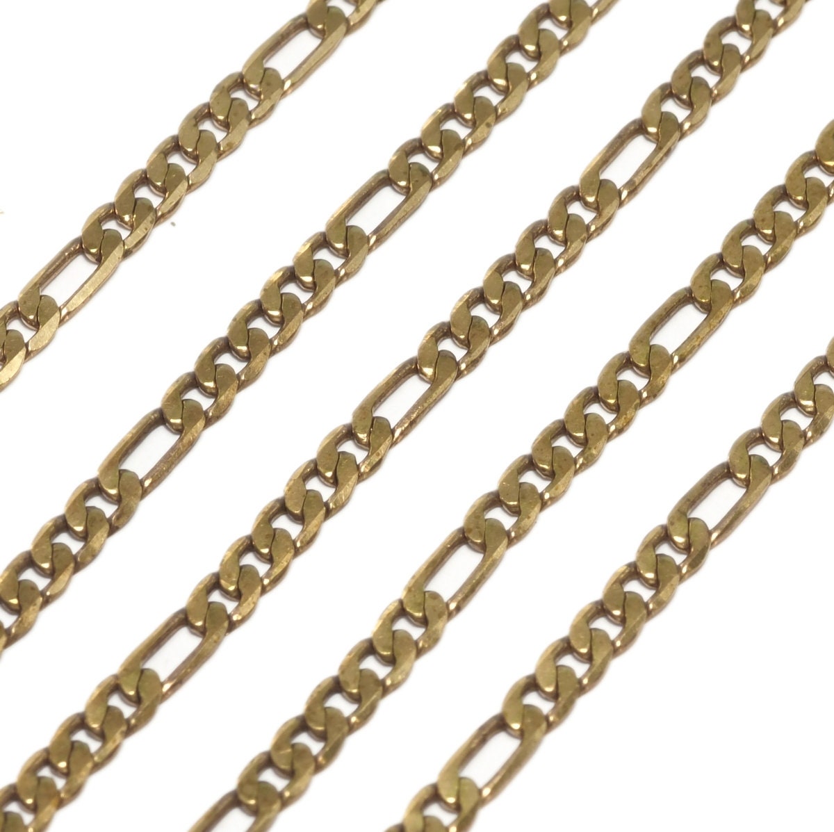 Figaro Chain Raw Brass Soldered 3.2mm 0.13" 685