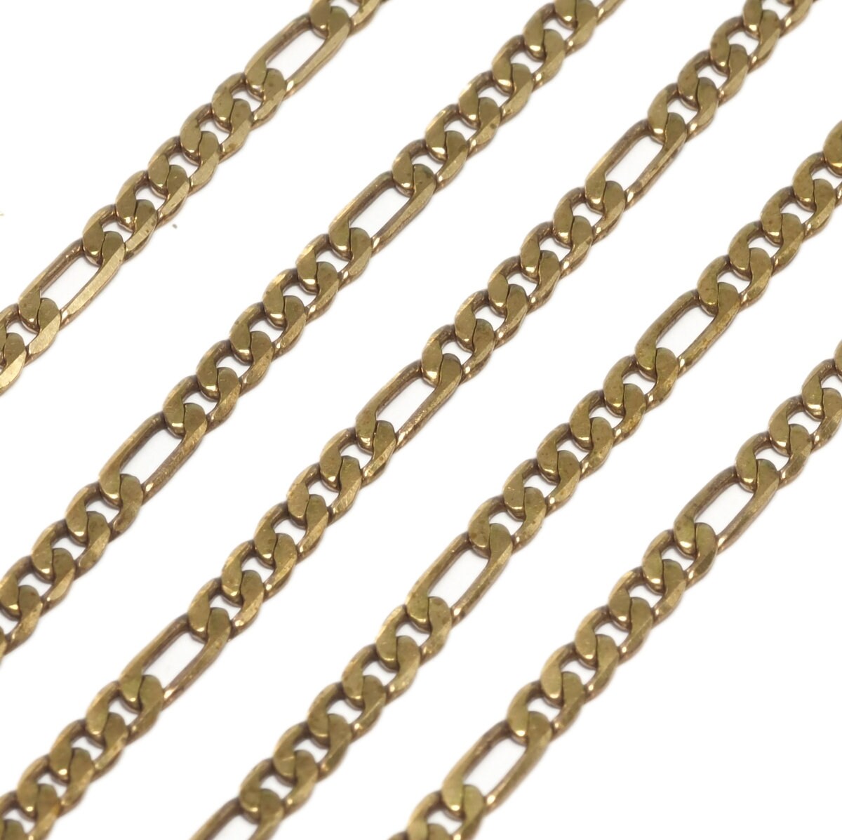Figaro chain Raw Brass Soldered 4.5mm 0.18" Z151