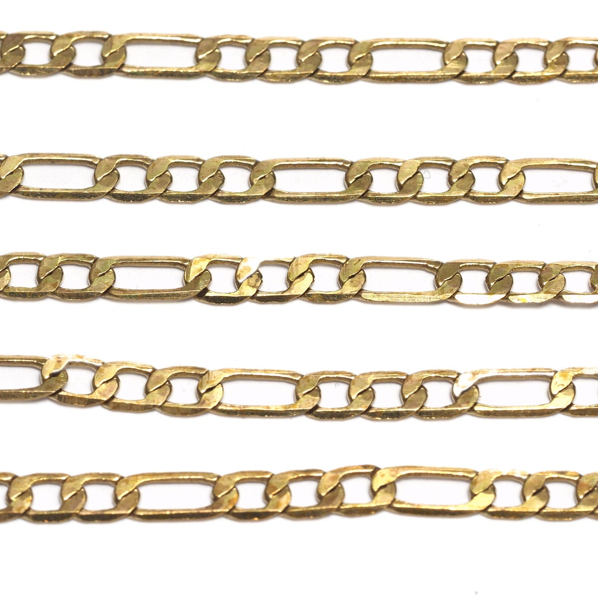 Figaro Chain Raw Brass Soldered 3.2mm 0.13" 685