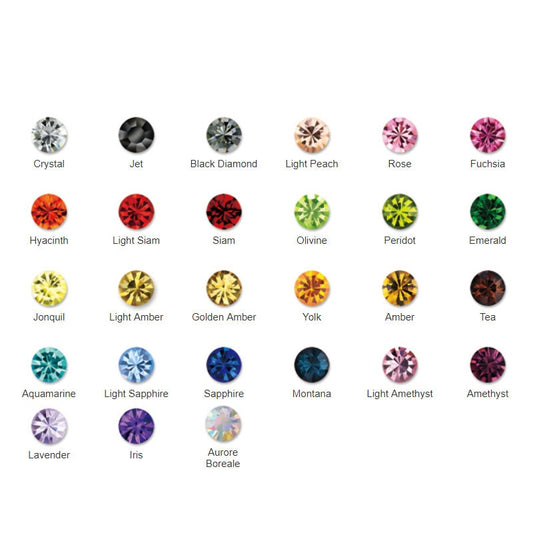 144 pcs SS29 rhinestone pointed back chatons crystal cabochons 4743