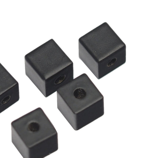 Square Cube Black Painted 6x6mm bab2 1610