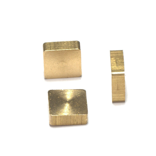 square stamping 10x3.5mm raw brass without hole 1859