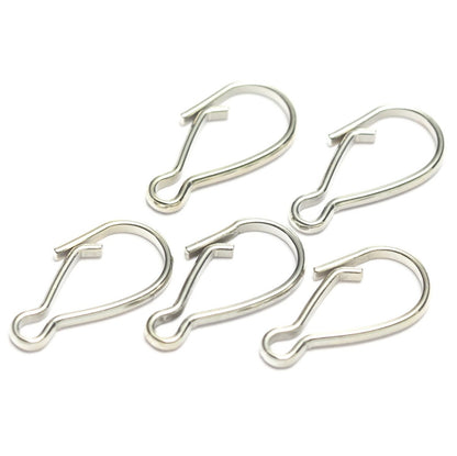 Silver tone brass wire brass lock clasp, 1371