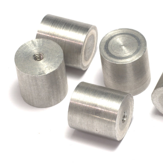 4 pcs CD holder 14x15mm Aluminum cylinder with 1/8" thread 1914