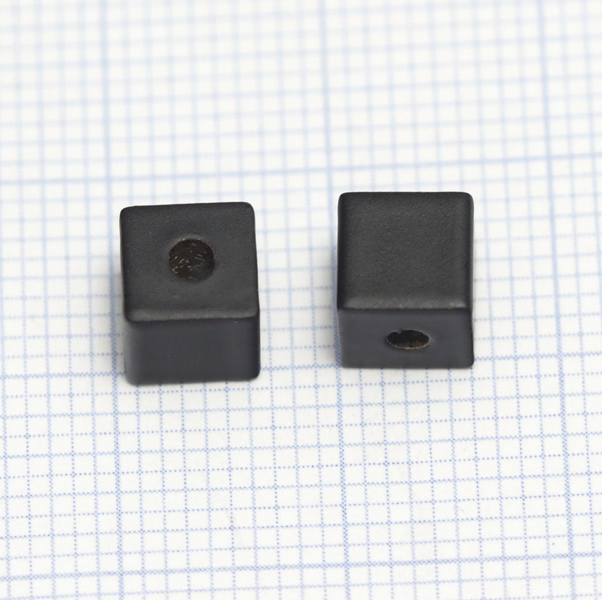 Square Cube Black Painted 6x6mm bab2 1610