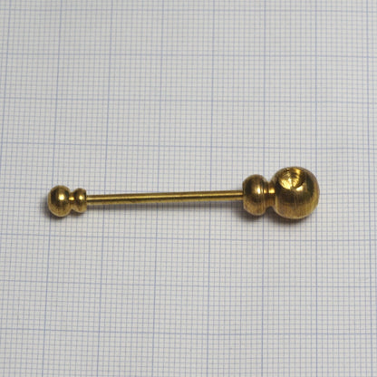 Brass barbell Gold Tone Brass 50x10mm Pendant finding industrial design bb2 1745