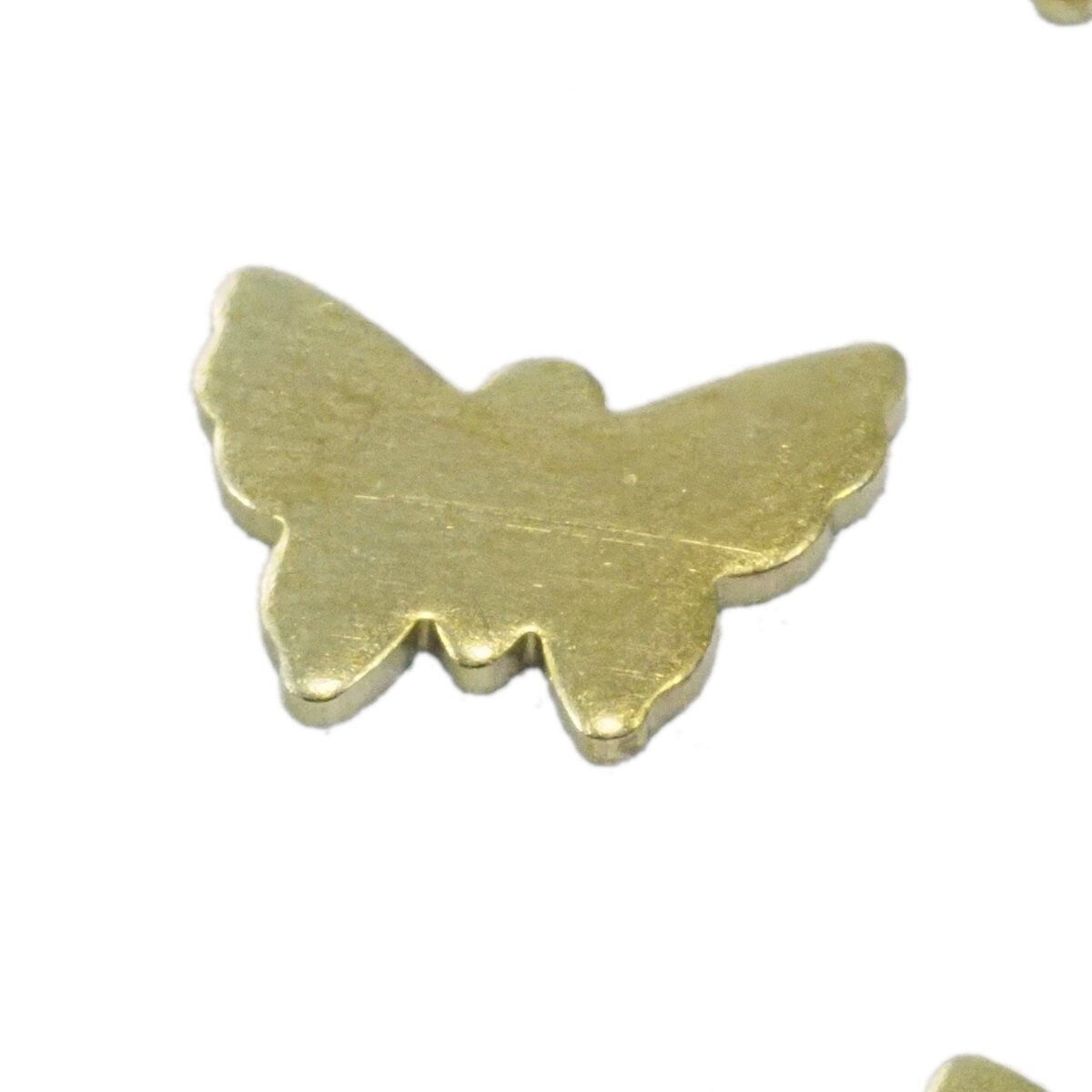 Butterfly 14x11mm Raw brass stampings findings charms 1961R-82