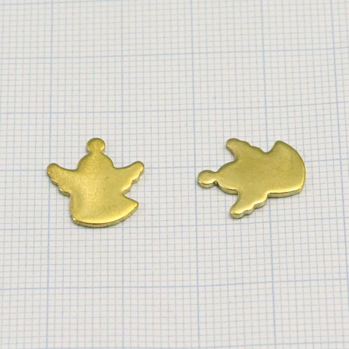 15x13mm Raw brass stampings 1966R-90