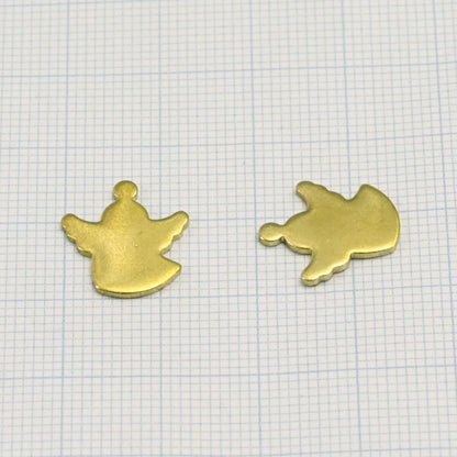 15x13mm Raw brass stampings 1966R-90