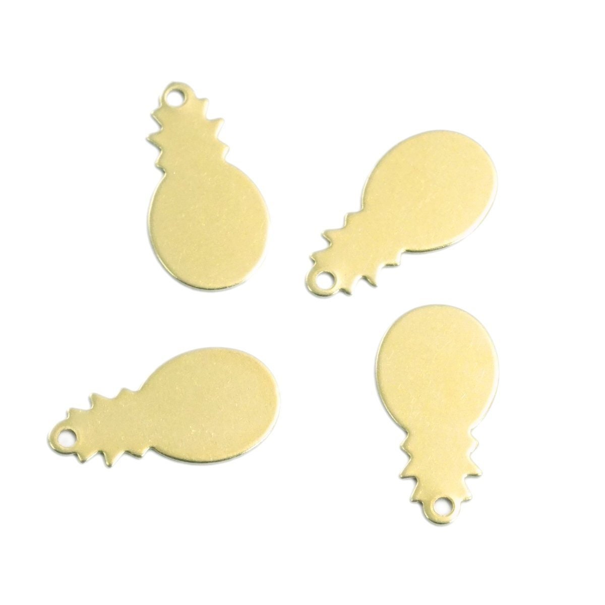 Pineapple 12x9mm Raw brass charms findings 1970R-32