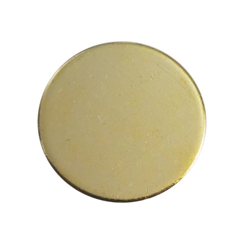 Circle 25mm Raw brass findings stampings 1976R-630