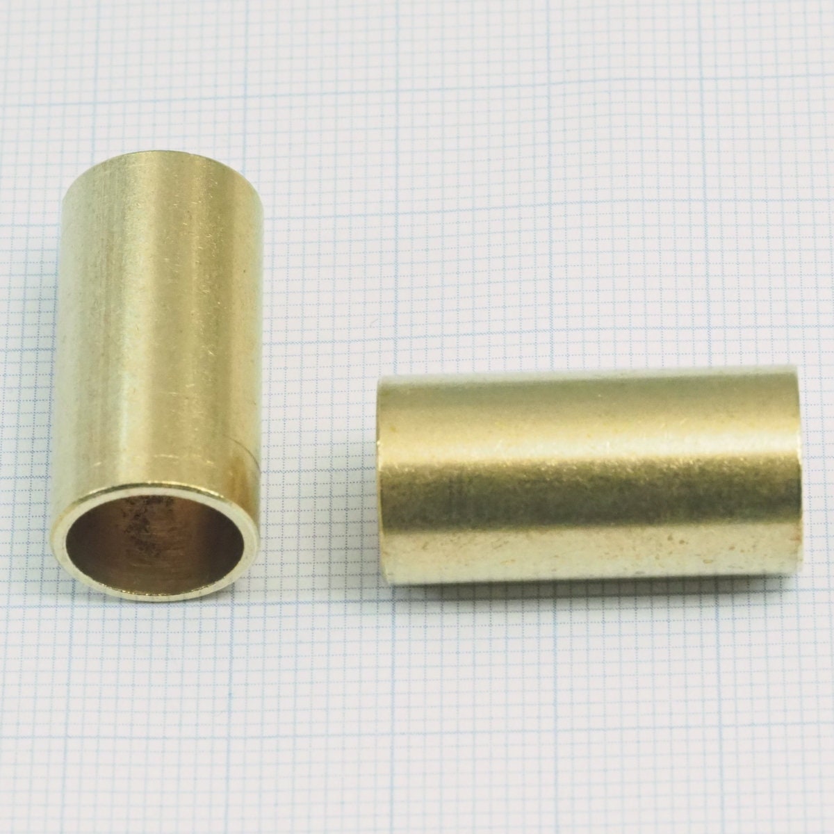 Raw brass tubes 13x26mm (hole 11mm) 1977