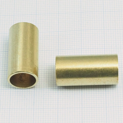 Raw brass tubes 13x26mm (hole 11mm) 1977