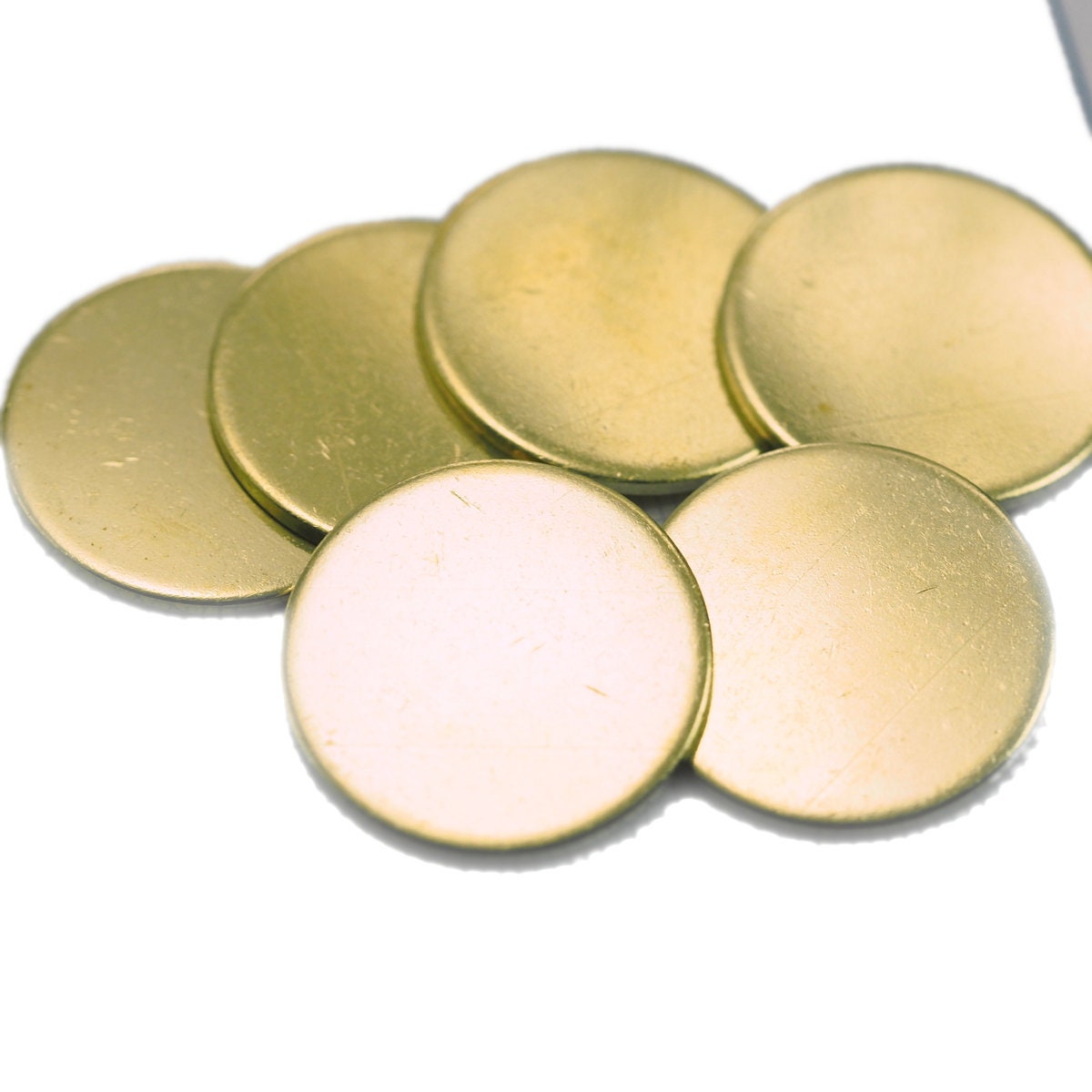 Circle 25mm Raw brass findings stampings 1976R-630