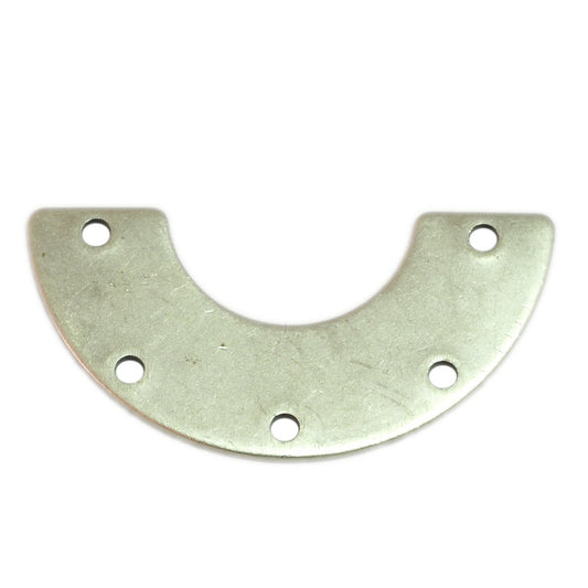 Ushape semi circle 30x15x0.8mm silver plated brass SCS 159 5 holes