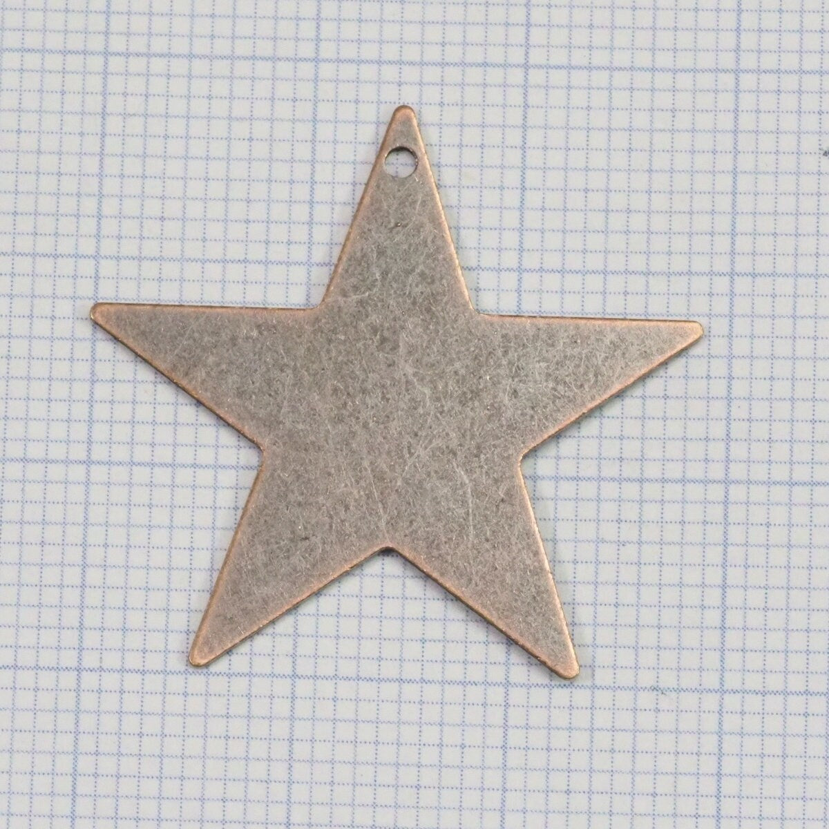 Copper plated brass star charms pendant 29x27.5mm thickness: 0.5mm 1 hole 2011-120