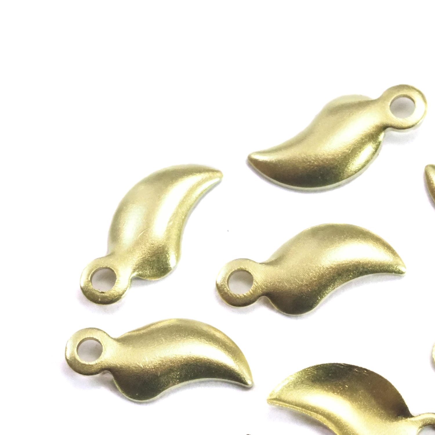 Leaf Charms Raw brass 10x4.5mm 1 loop earrings pendant necklace bracelet Charms ,Findings 2029-10 tmlp