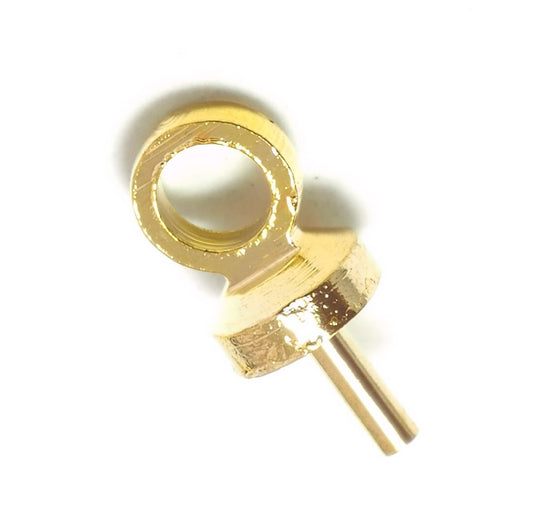 Upeyes screw eyes, Cup, raw brass, 8x4mm with 1.5mm hole peg 1429R tmlp