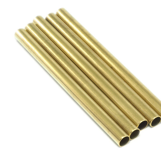 Raw brass tubes 9x125mm (hole 7.5mm) 1956