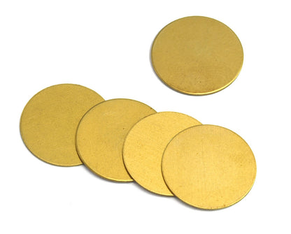 circle tag dimension 16mm thickness 0.5mm raw brass charms findings pendants stamping 2082-90