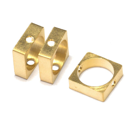 bead frame 9mm - 10x3,5mm 3/8"x3/8" gold plated brass square (9mm 23/64" hole ) 1327G