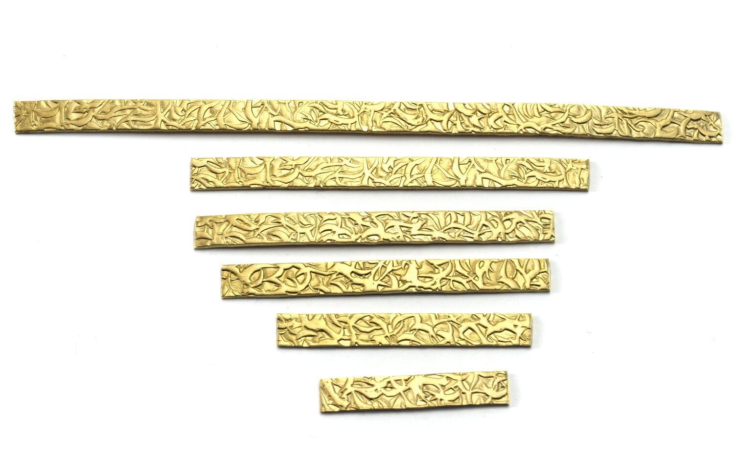 Rectangle tag textured bar W 5 L 25 35 45 50 100mm thickness 0.9mm raw brass charms findings pendants earring necklace 2104-280