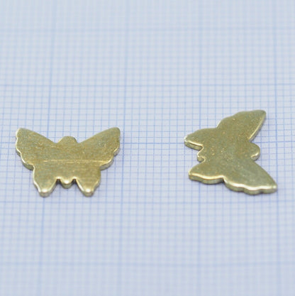 Butterfly 14x11mm Raw brass stampings findings charms 1961R-82