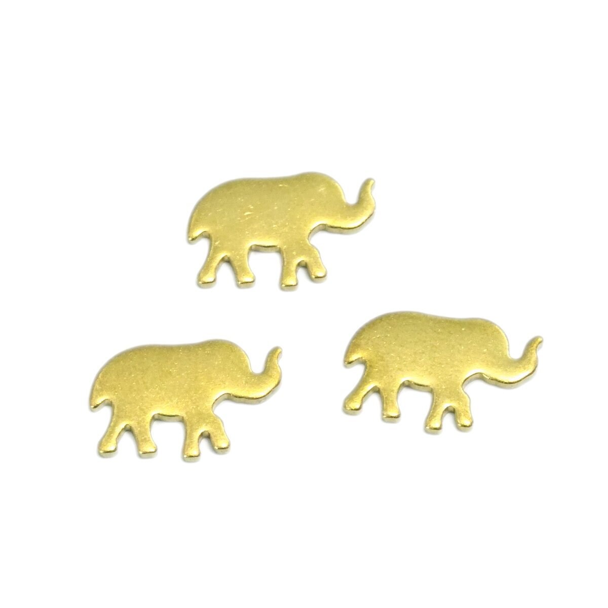 Elephant 15x11mm Raw brass stampings 1965R-79