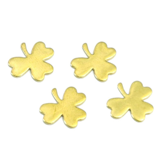 Three leaf Clover 14x18mm Raw brass stampings 1968R-90