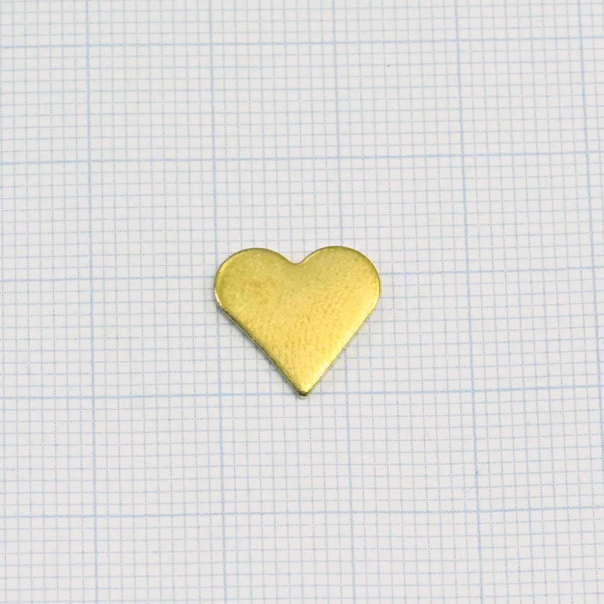 Heart 13mm Raw brass stampings 1969R-90