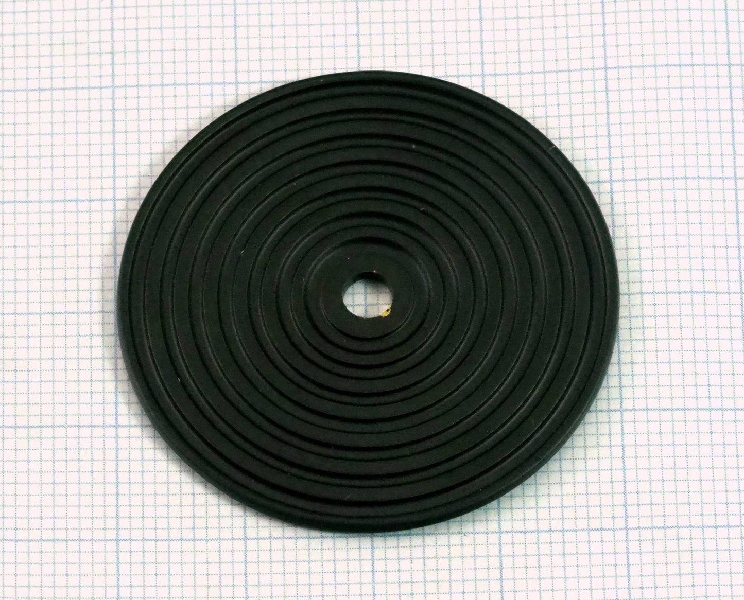 Circle round stripe carved dimension 40mm thickness 1.6mm (4mm middle hole) Black painted brass pendant earring necklace 2108