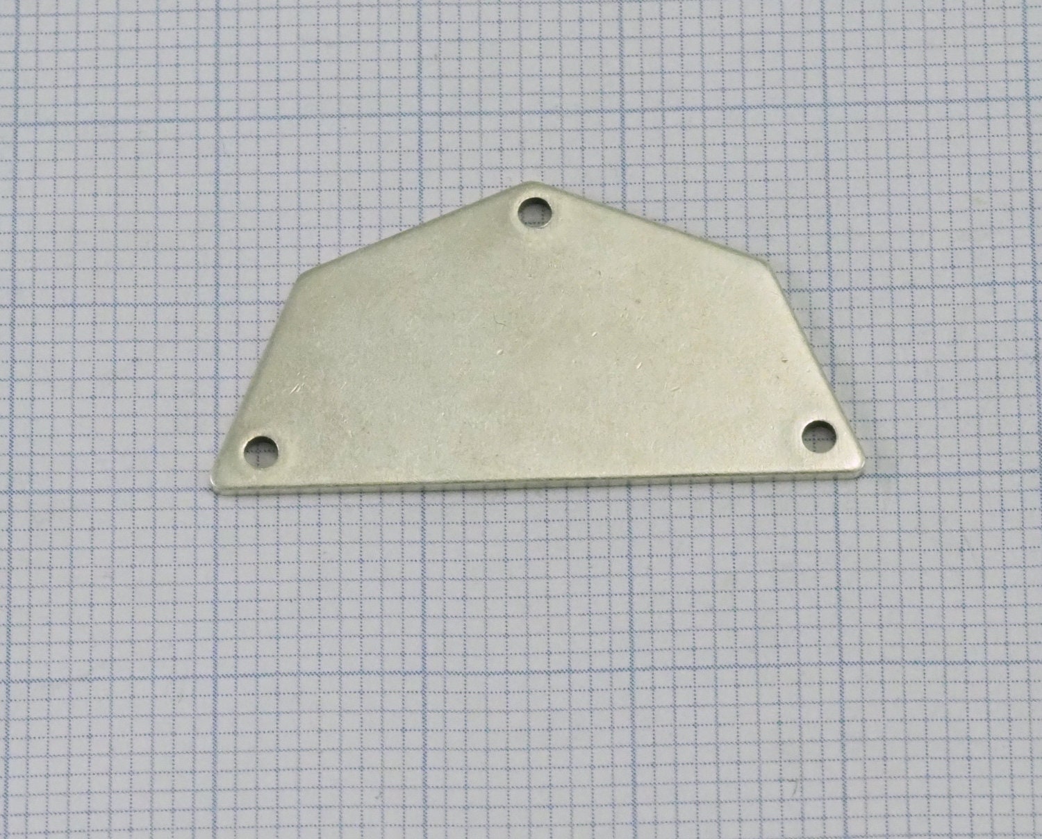 Semi octagonal 32x16mm 0.8mm Thickness 6 hole Antique silver plated brass stamping blanks 1983-250
