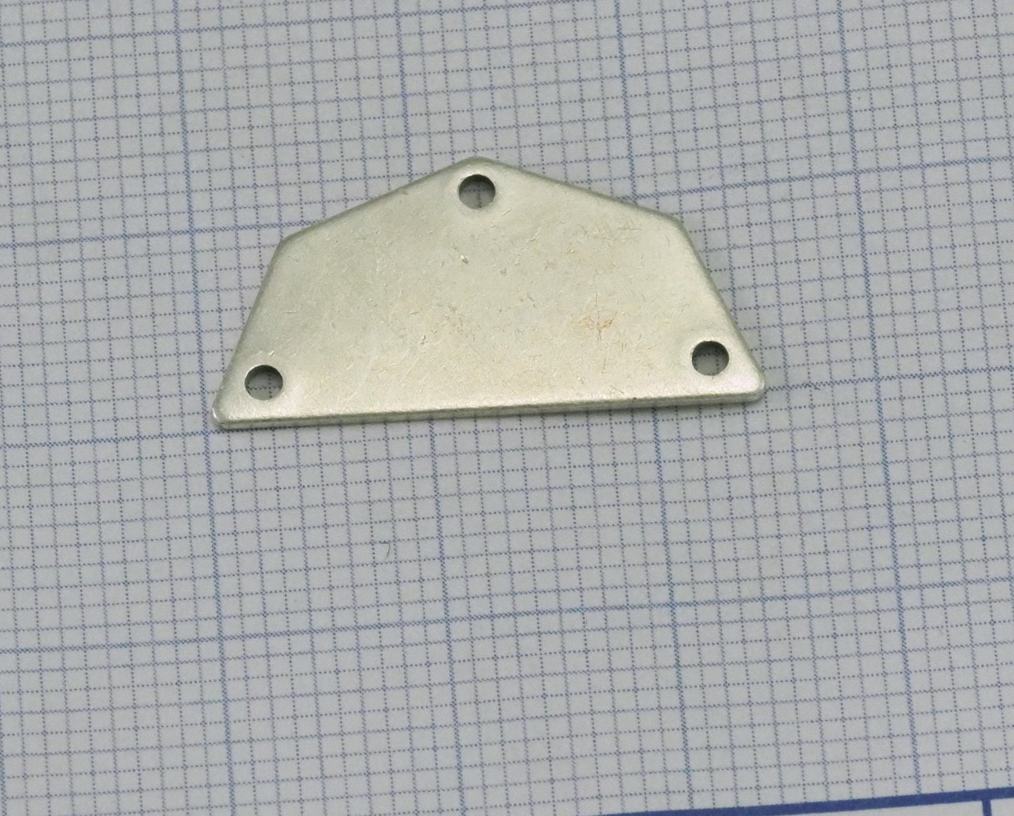 Semi octagonal 25x12.5mm 0.8mm Thickness 6 hole Antique silver plated brass stamping blanks 1982-150