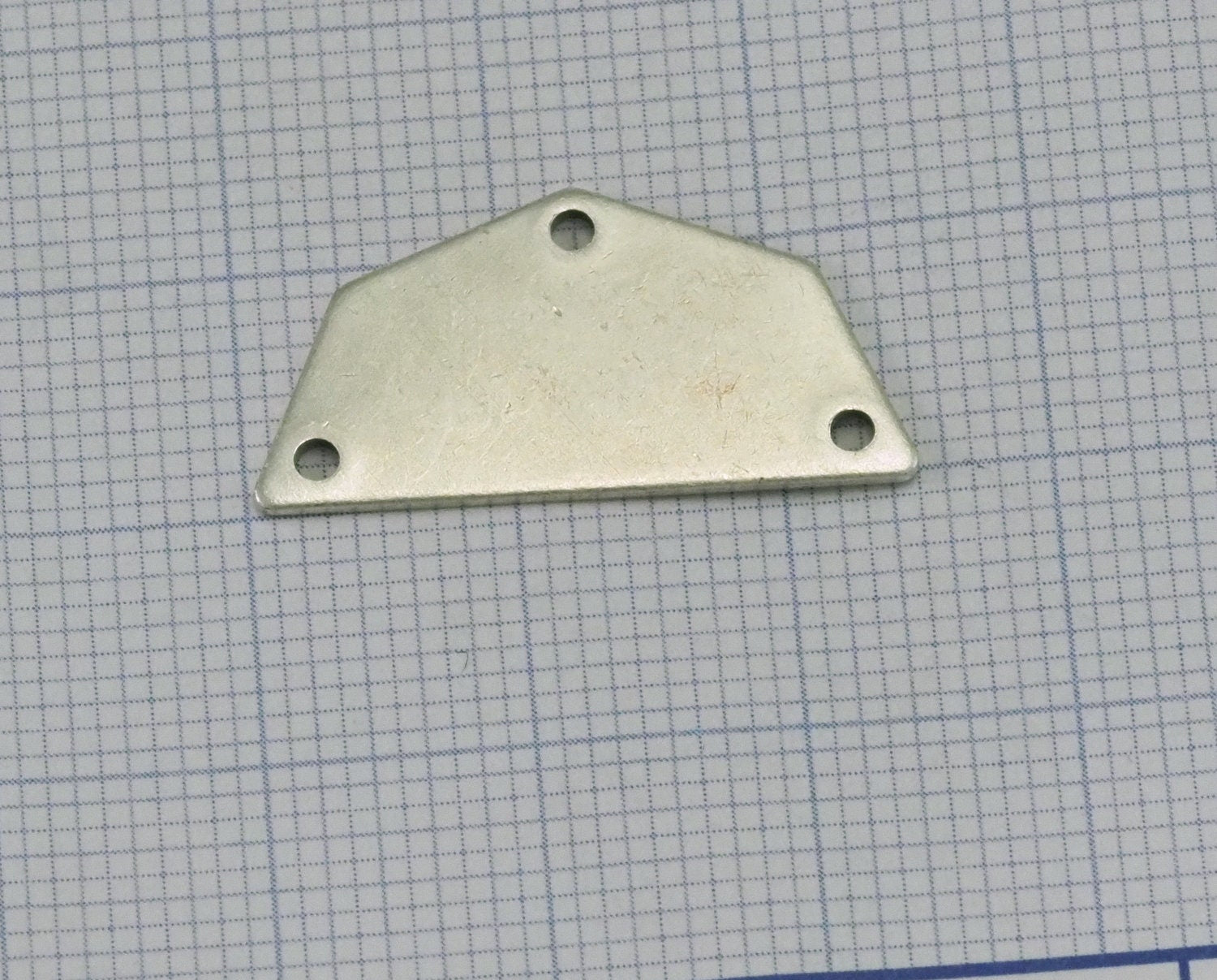 Semi octagonal 25x12.5mm 0.8mm Thickness 6 hole Antique silver plated brass stamping blanks 1982-150