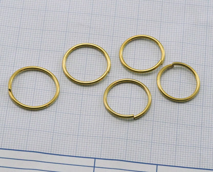 Open jump ring 19.5mm 15 gauge( 1,5mm)US6 raw brass jumpring JR19515-86 2110