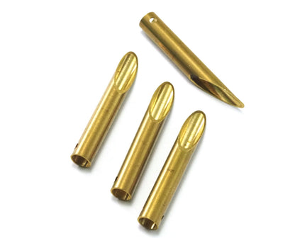 Diagonal Raw Brass 6x40mm (hole 5mm ) with one loop ,Pendant,Findings spacer bead N138