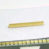 8x8mm 100mm length ( 7.5mm hole) gold plated brass square tube finding charm N100-500