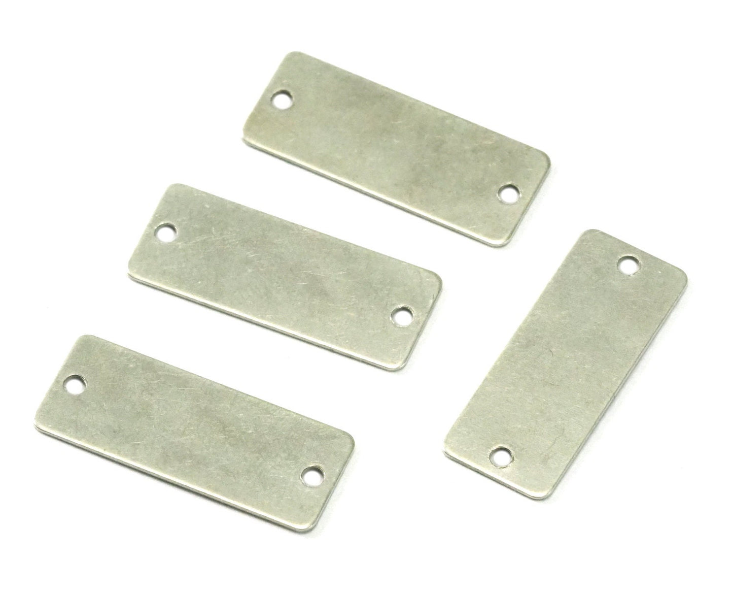 Rectangle tag 2 hole connector charms 8x20mm 0.5mm thickness Antique silver plated brass ,findings 161-70