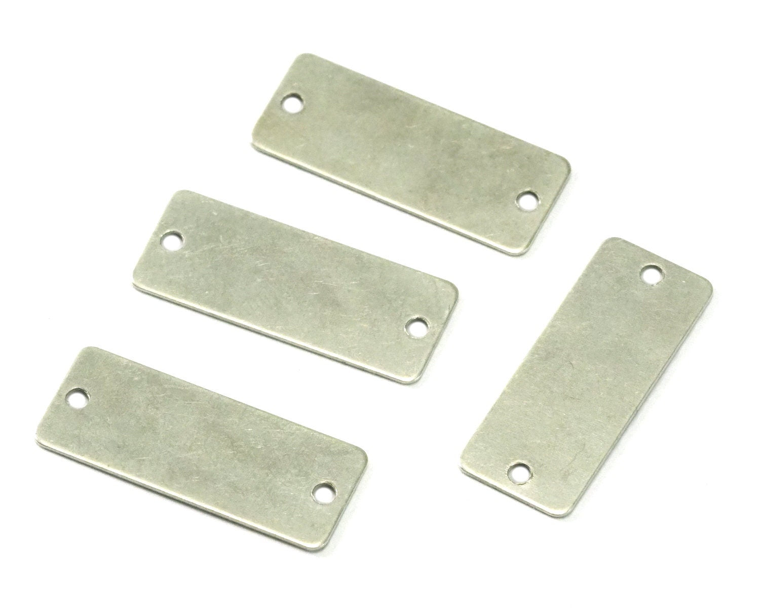 Rectangle tag 2 hole connector charms 8x20mm 0.5mm thickness Antique silver plated brass ,findings 161-70