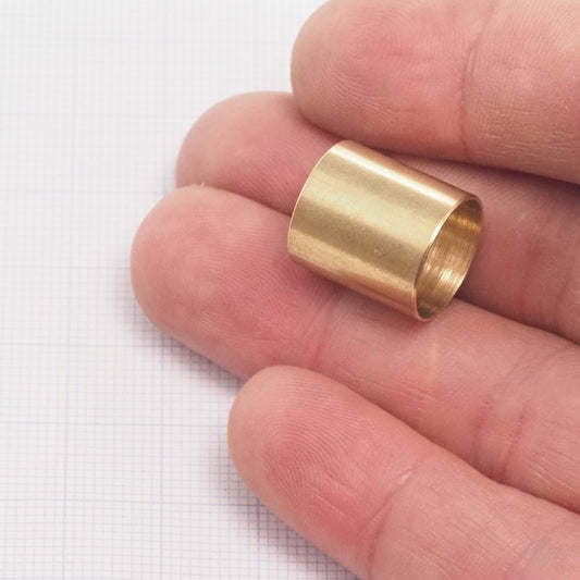 Raw brass tube ring 14x15mm 13mm hole bab13 2002