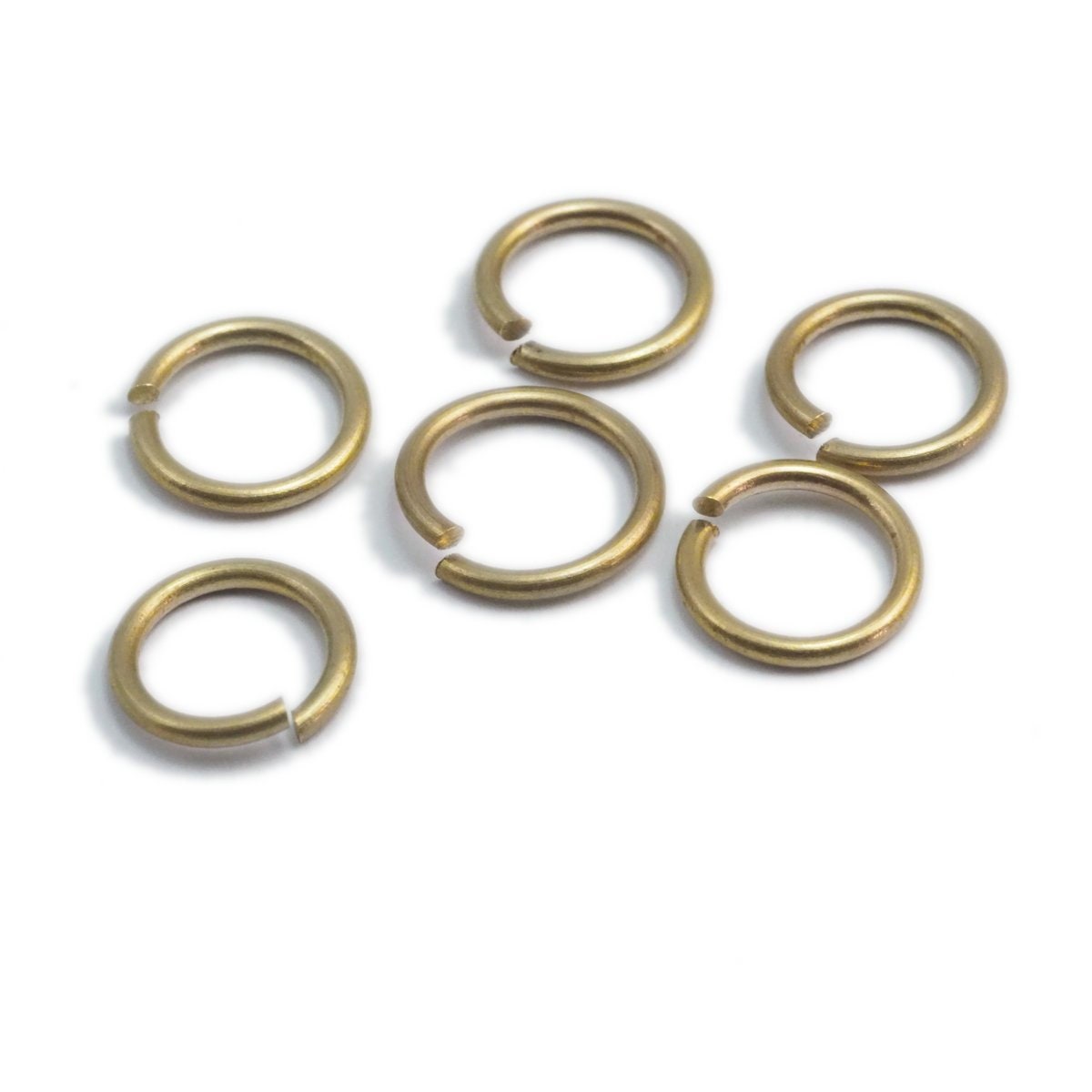 Open jump ring raw brass jumpring 12mm 15 gauge( 1,5mm ) jumpring 1215JR-50 N84