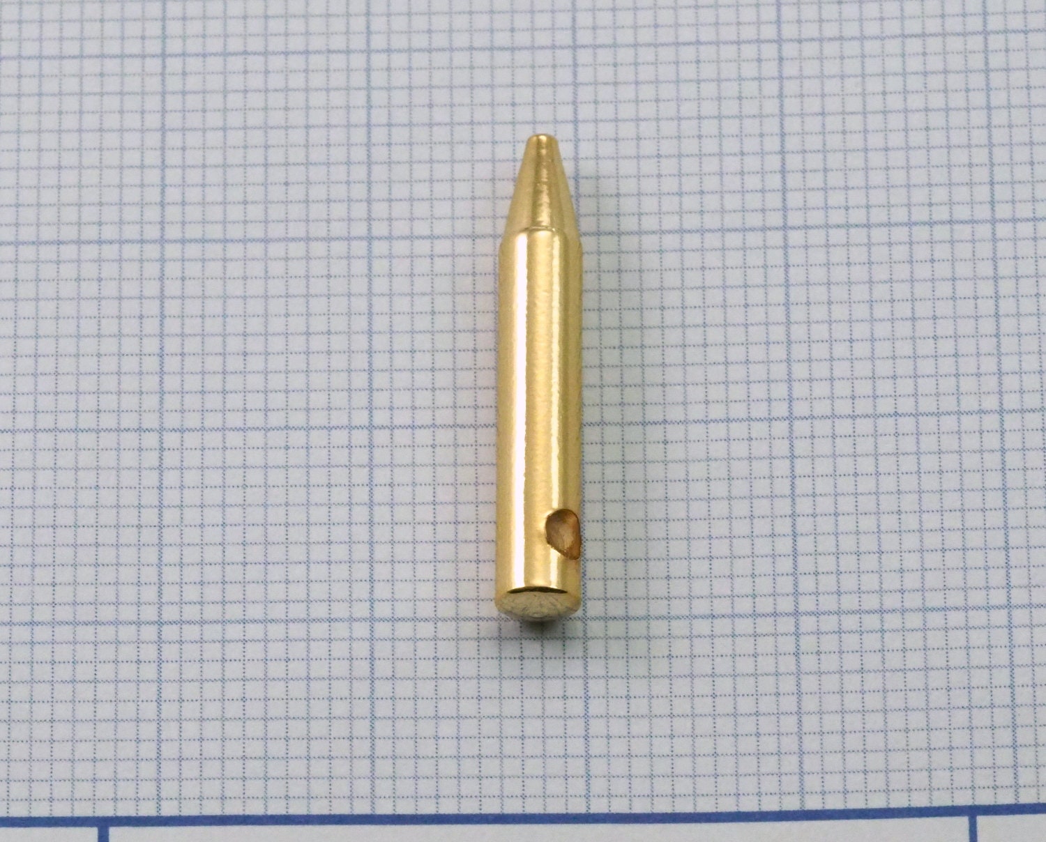 4x25mm 1.16"x1" Gold plated brass long spike finding spacer industrial design (2.5mm 0.1" 10 gauge hole ) pendulum 1137