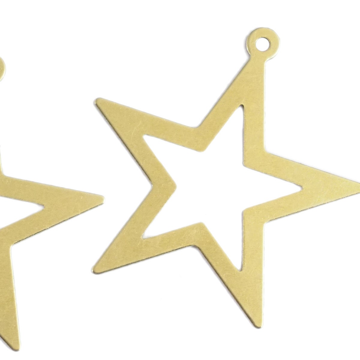 raw brass star charms pendant with 1 loop 29x30mm thickness: 0.5mm 1 2013-80