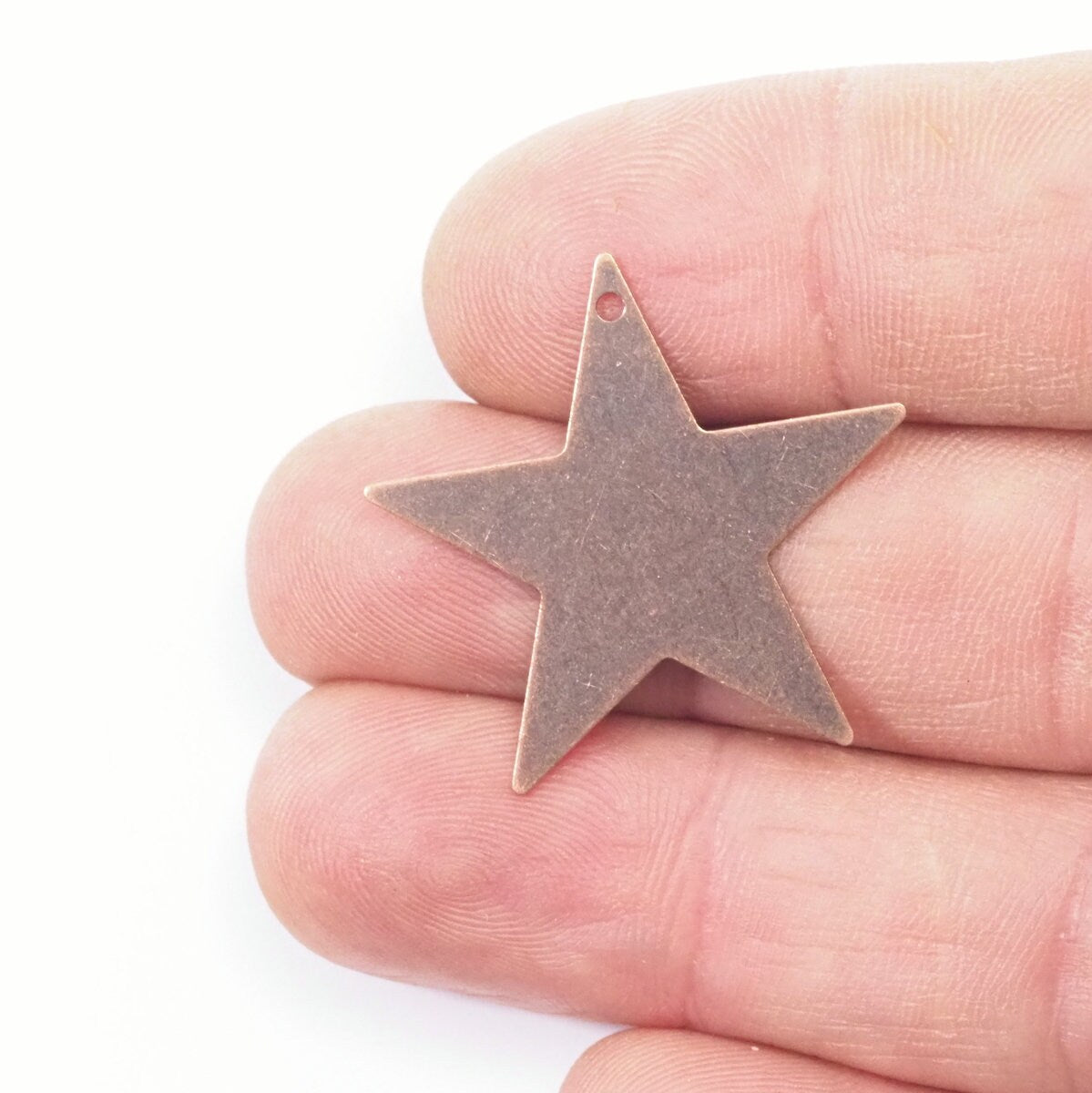 Copper plated brass star charms pendant 29x27.5mm thickness: 0.5mm 1 hole 2011-120